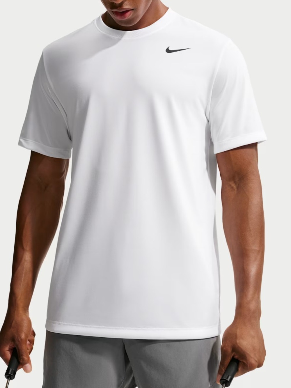 Nike White Short Sleeve Performance Dri-Fit Tee